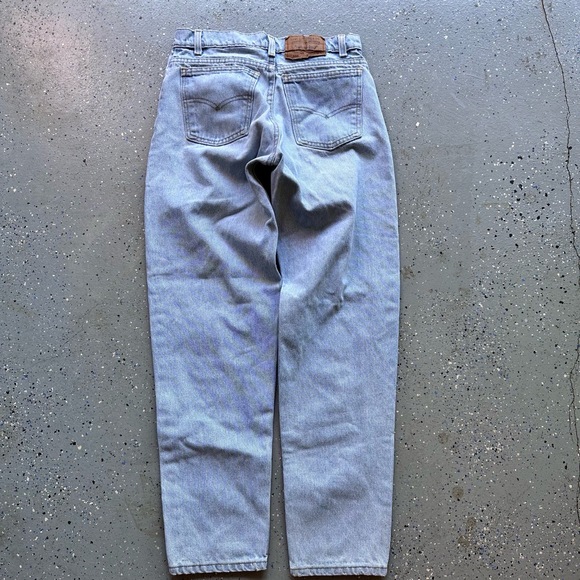 Levis 1056R Light Wash High Waist Straight Leg Denim Jeans Vintage USA W 30 - Picture 7 of 7